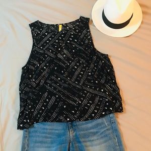 Free People Bandana Print Flowy Tank